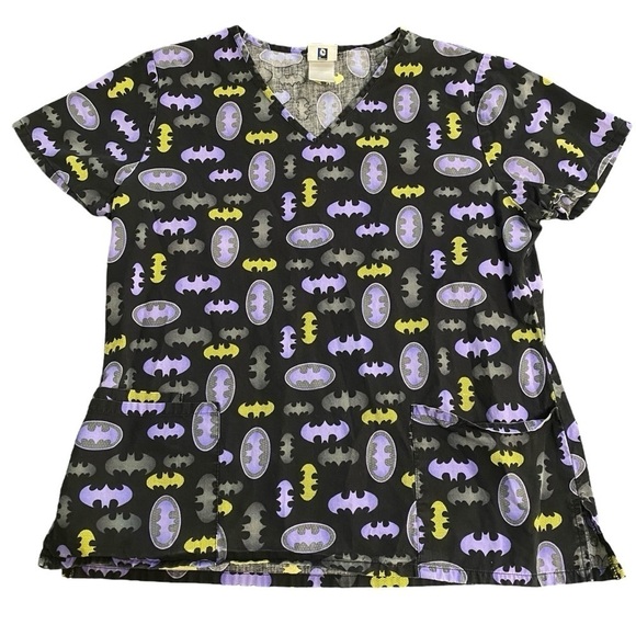 DC Comics Other - DC Comics Batman Graphic Scrub Top Size Medium